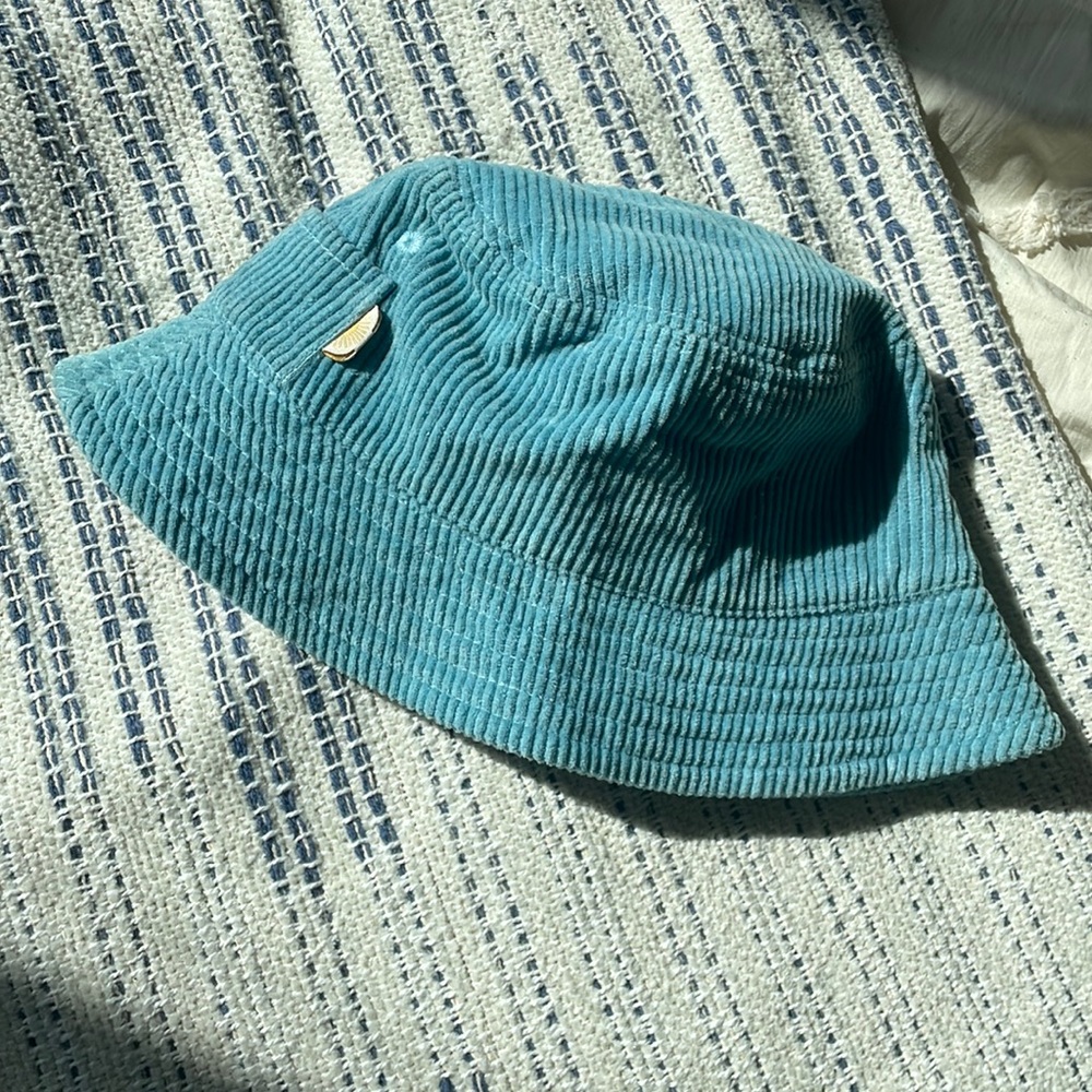 Brand new corduroy blue hat